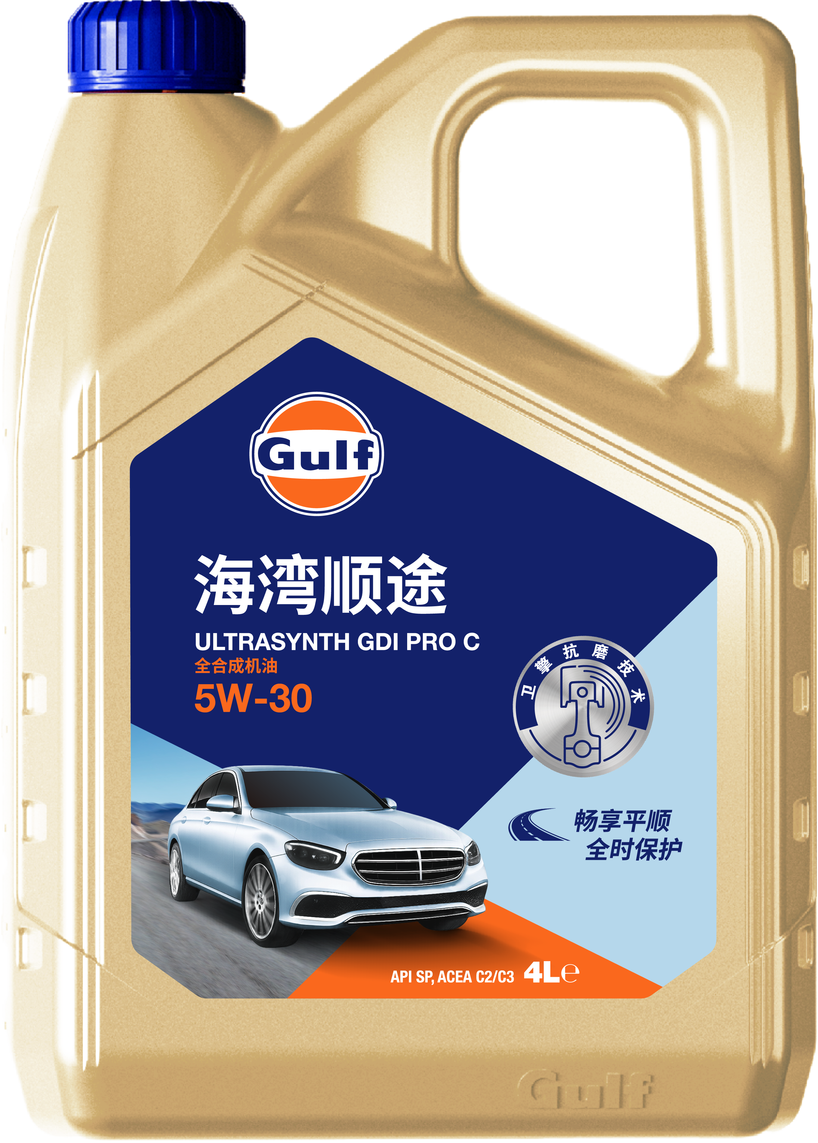 海湾顺途全合成机油 5W-30 4L